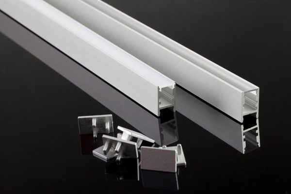 Aluminium eindkap Pro Line Ultra Slim, met draaddoorvoer - Afbeelding 7