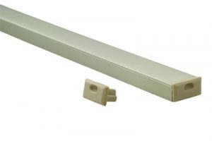 Eindkap met draaddoorvoer Led Line Alu 7 mm