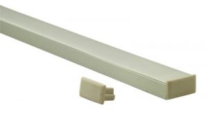 Eindkap zonder draaddoorvoer Led Line Alu 7 mm