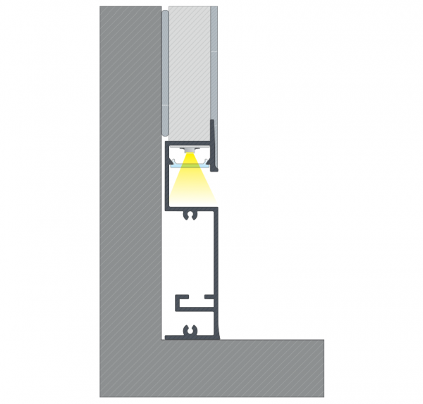Plint verlichting LED PROFIEL LED LINE 4500