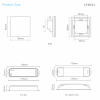 LED wandbedieningspaneel EX8, RGB-W, DMX, 4 zones - Afbeelding 2