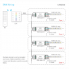 LED wandbedieningspaneel EX8, RGB-W, DMX, 4 zones - Afbeelding 4