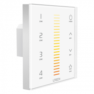 LED wandbedieningspaneel EX6, 4 zones, kleurtemperatuur instelbaar