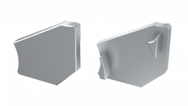 Aluminium eind kap zonder gaten voor led strip hoek profiel led line 2100