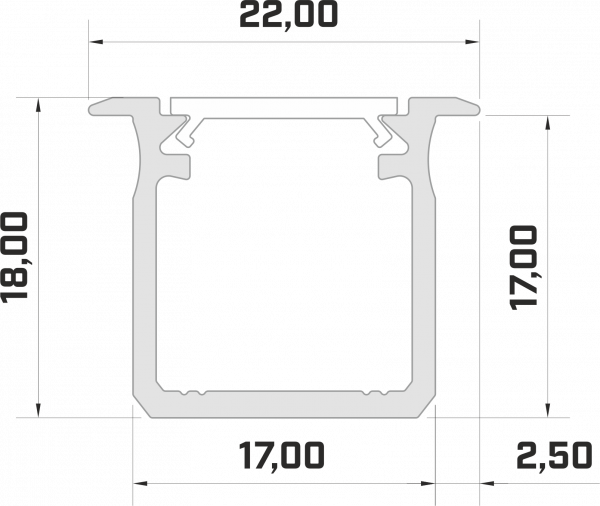afmetingen led profiel led line 500