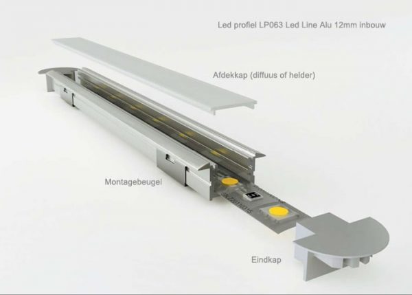tekening led profiel led line alu 12 mm