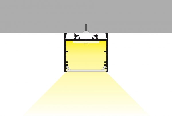 Voorbeeld verlichting van led stripprofiel led line 4100