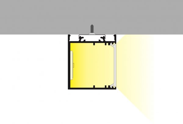 Voorbeeld verlichting led stripprofiel led line 3600