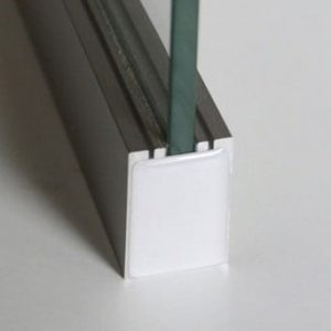 Kunststof eindkap met draaddoorvoer Pro Line Alu Glass