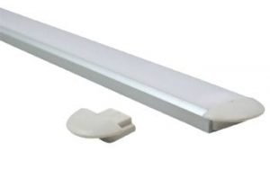 Eindkap zonder draaddoorvoer Led Line Alu 7 mm inbouw