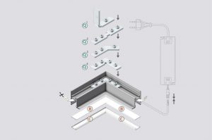 verbindingsstuk 90 graden led profiel led line 130