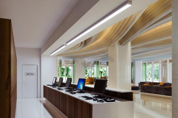Led stripprofiel led line 3000 ingebouwd in het plafond