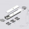 Alle onderdelen led stripprofiel led line 3400
