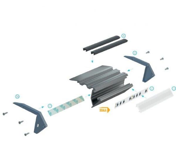 Montage tekening led profiel led line 3500 1