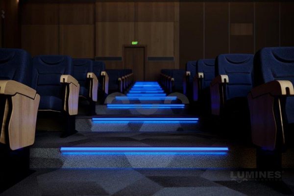 Led stripprofiel led line 3500 ingebouwd in trap 2