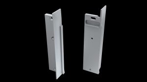 Aluminium overgangseindkap 'rechts' voor LED LINE 4500, met draaddoorvoer