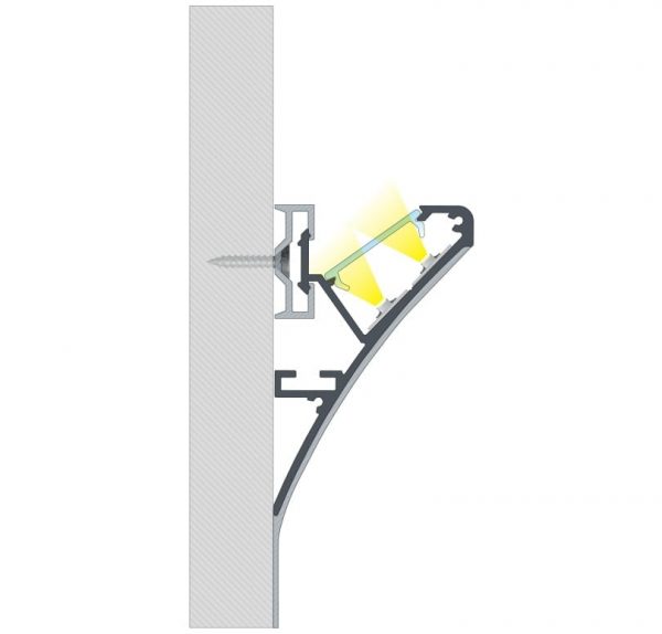 Installatie LED PROFIEL LED LINE 4600 voor koofverlichting