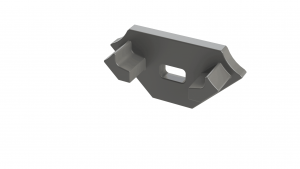 eindkap met draaddoorvoer voor led profiel led line 300