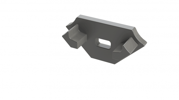 eindkap met draaddoorvoer voor led profiel led line 300