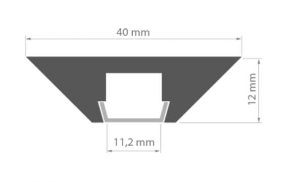 montage tekening led profiel pro line mdf flat