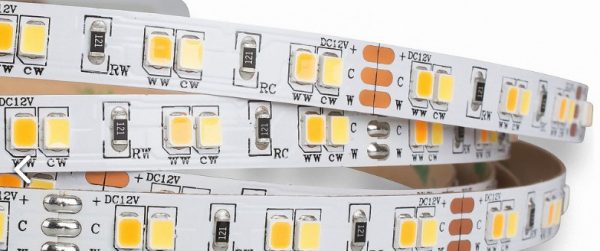 Kleurtemperatuur instelbare LED STRIP 120 LEDS/meter, 14,4W/meter, 1560 lm/meter - Afbeelding 2