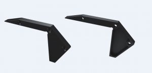 Zwarte eindkap links zonder draaddoorvoer voor LED LINE 3500 Trapprofiel
