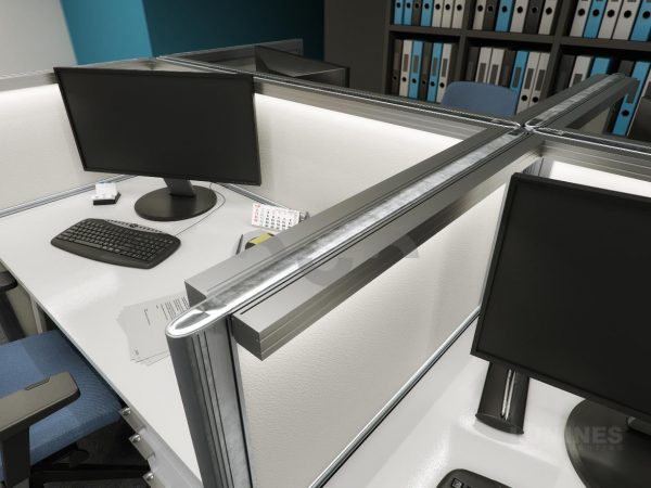Aluminium eindkap voor montageprofiel, zonder draaddoorvoer