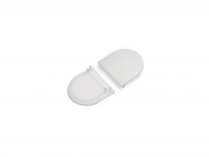 Halfronde eindkap voor LED LINE 4000 (2 stuks)