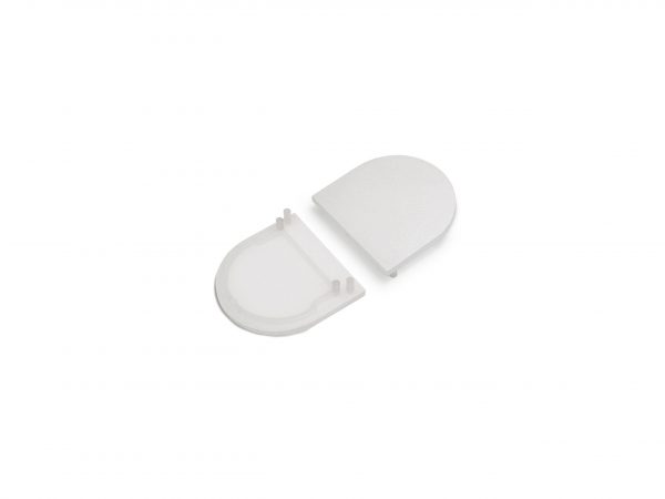 Halfronde eindkap voor LED LINE 4000 (2 stuks)