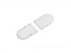 Halfronde eindkap voor LED LINE 4100 (2 stuks)