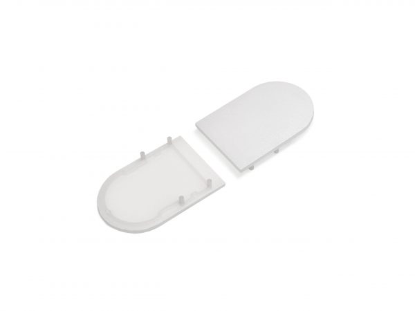 Eindkappen halfrond voor LED PROFIEL LED LINE 4100