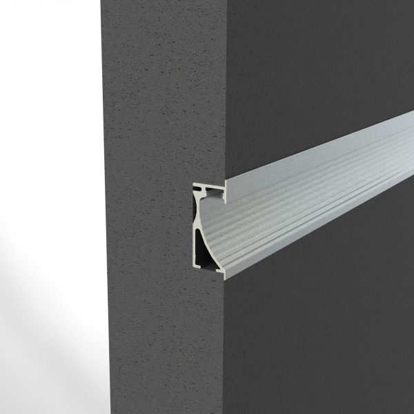 led stripprofiel alu wall gemonteerd in de muur