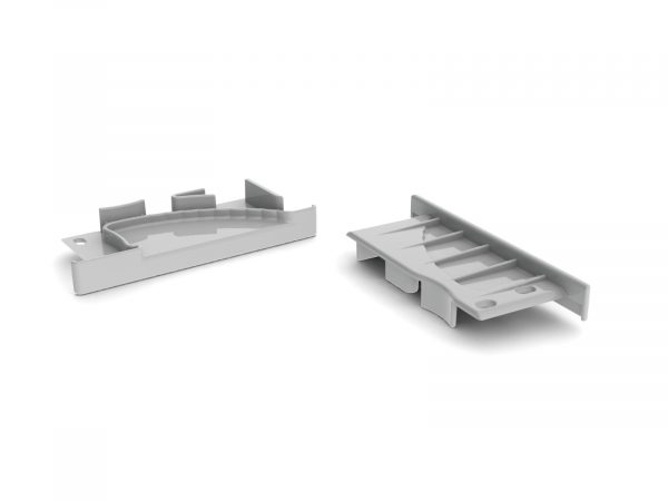 Eindkap voor LED profiel ALU Wall, met draaddoorvoer rechts