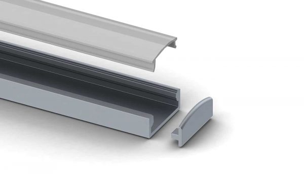 Ledstripprofiel slim line wide 8mm
