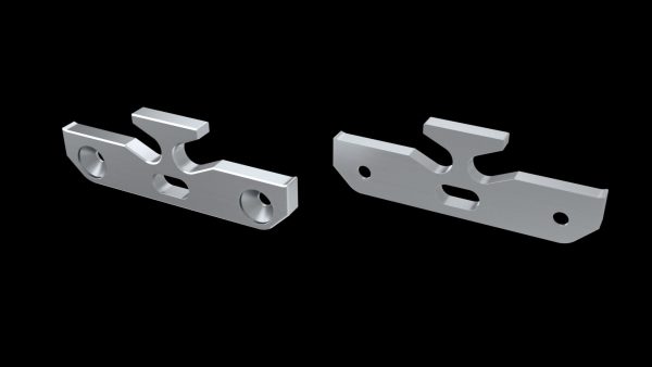 Aluminium eindkap voor montageprofiel, met draaddoorvoer
