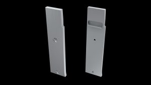 Aluminium eindkap 'links' voor LED LINE 4500, zonder draaddoorvoer