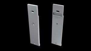 Aluminium eindkap 'links' voor LED LINE 4500, met draaddoorvoer
